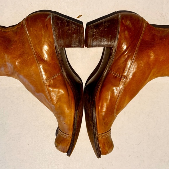 Antique Pair of Ladies Gotzian Victorian Leather Button Up Boots * Inscribed * - Picture 9 of 10